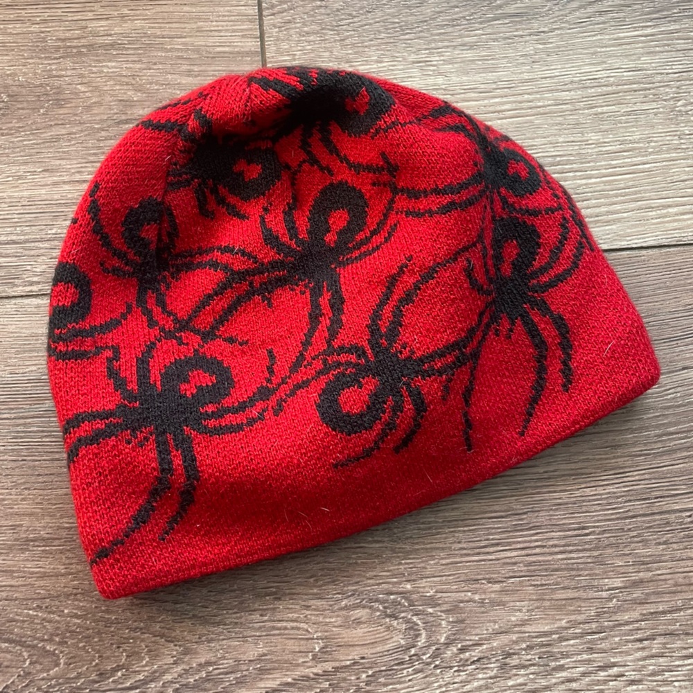 Spyder Kids Beanie Red and Black O/S